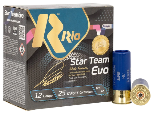 Rio Ammunition Star Team EVO 12 Gauge 2.75" 1 1/8oz #7.5 Shot 25 Round Box - ST3275