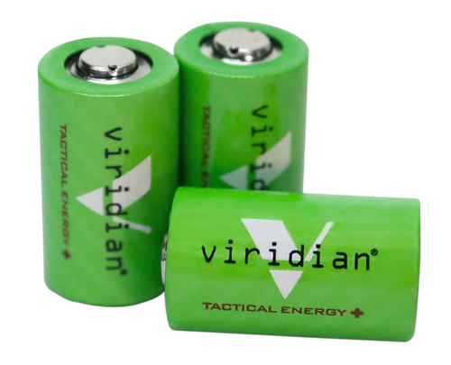 Viridian CR2 Lithium Battery 3-Pack, Green - 3500004
