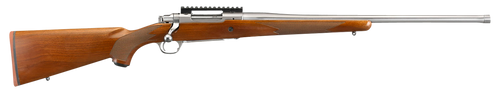 Ruger Hawkeye Hunter 204 Ruger 24" 5+1 Bolt-Action Rifle, Satin Stainless Steel with Walnut Stock - 57125