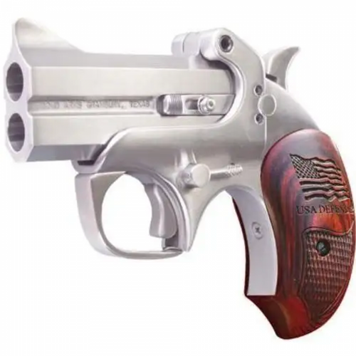 Bond Arms Snake Slayer IV .45 Colt/.410 Bore 4.25" 2rd Break-Action Derringer, Stainless Steel - BASS4