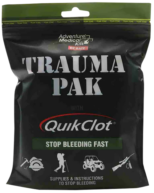 Adventure Medical Kits Trauma Pak QuikClot Stop Bleeding Zeolite, Black - 20640292