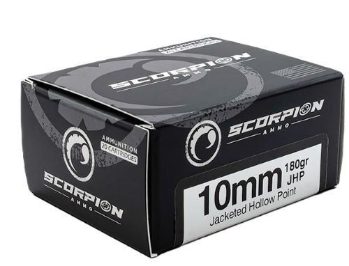 Scorpion 10mm 180gr JHP 20rd Ammo - 10180JHP-S20