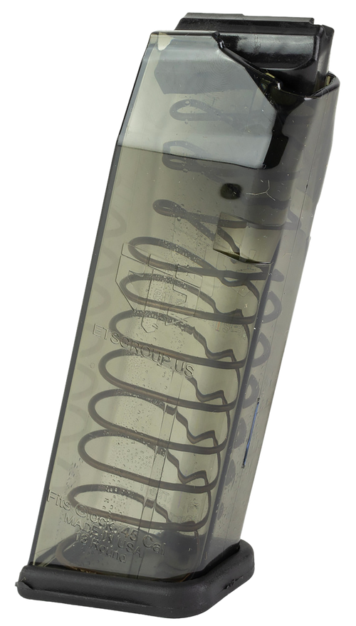 Elite Tactical Systems Group Glock 21/30/41 45 ACP 13rd Handgun Magazine, Carbon Smoke - SMKGLK21