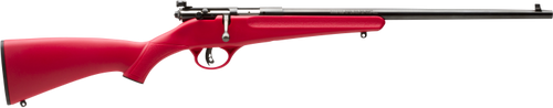 Savage Arms Rascal .22 LR 1rd 16.13" Bolt-Action Rifle, Matte Black/Red - 13795