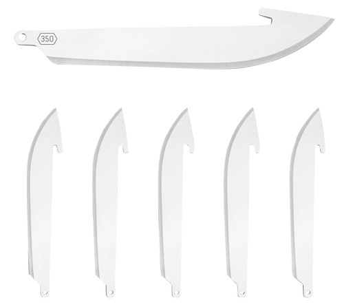 Outdoor Edge RazorLite Drop Point 3.5" Replacement Blades Silver - RR6