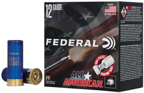 Federal All-American Plastic 12 Gauge 2.75" 1 1/8oz #7.5 Shot 25 Round Box - FAA12HC75