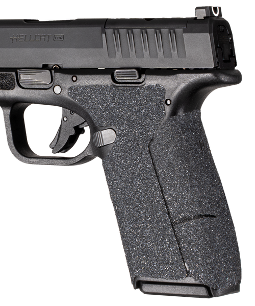 Hogue Wrapter Grip, Black Adhesive Rubber Fits Springfield Armory Hellcat Pro - 18369