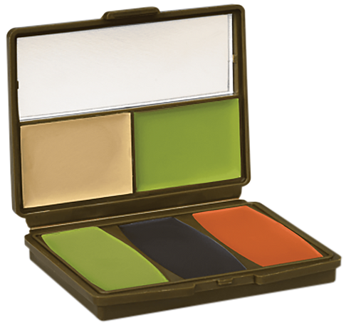 Hunters Specialties Camo-Compac 5-Color Military Makeup Kit, Green/Brown/Black/Sand - HS00278