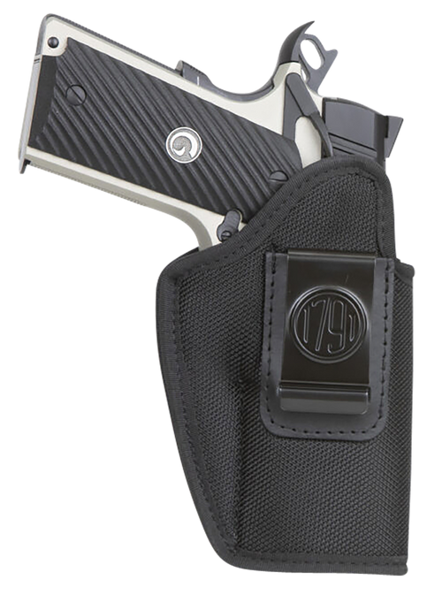 1791 Gunleather Premium Nylon IWB Holster Size 04 Black - PNIWB4BLKR
