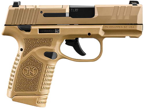 FN Reflex MRD 9mm 3.3" 10+1 Micro-Compact Pistol, Flat Dark Earth - 66101423
