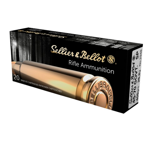 Sellier & Bellot 45-70 Government 405gr Soft Point Rifle Ammo, 20rd Box - SB4570A