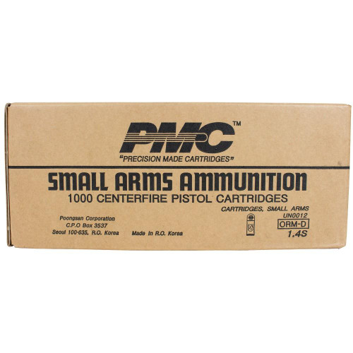 PMC Bronze .380 ACP 90gr FMJ Handgun Ammunition 1000/ct - 380A