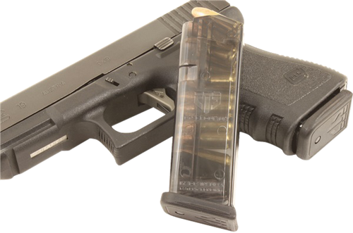 Elite Tactical Systems Group Glock 19/26 9mm 10rd Magazine, Clear Polymer - GLK1910