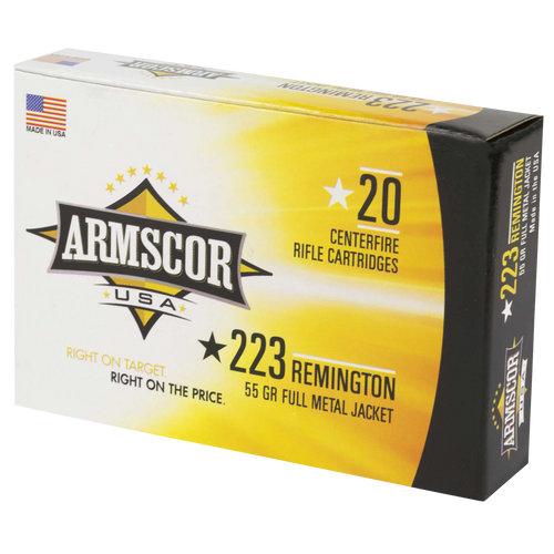 Armscor .223 Remington 55gr Full Metal Jacket 20rd Box - FAC2231N