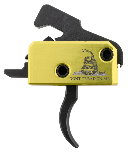 Rise Armament RA140DTOM Super Sporting Trigger Assembly, Single-Stage Curved, 3.50 lbs, Don't Tread on Me - RA140DTOM