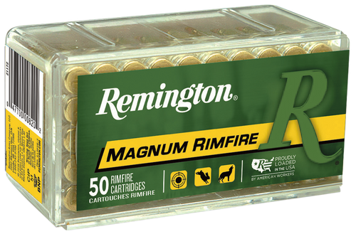 Remington Brass 22 WMR 40gr JHP 50 Round Box - 21170