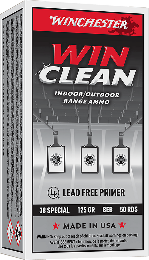 Winchester Super X 38 Special 125gr Winclean Brass Enclosed Base Handgun Ammo, 50 Round Box - WC381