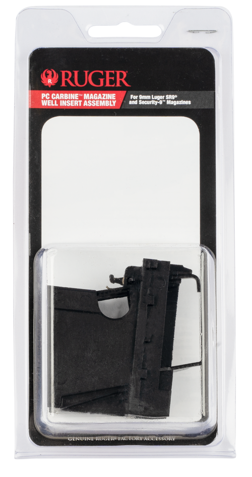 Ruger Magazine Well Insert Assembly 9mm Luger, Black Polymer - 90653