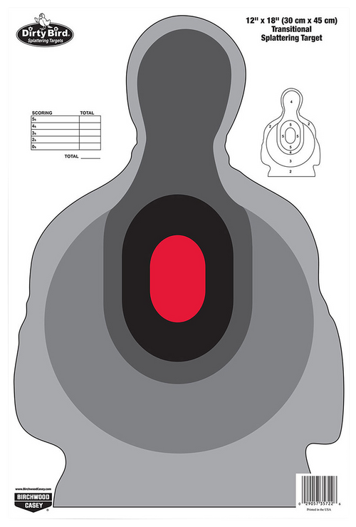 Birchwood Casey Dirty Bird Transitional Silhouette Target 12" x 18" 8 Pack - 35727