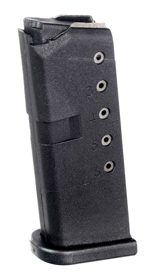 ProMag GLK12 9mm Luger 6rd Handgun Magazine, Black Polymer - GLK12