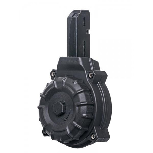 ProMag DRMA10 9mm Luger 50rd Drum Magazine, Black Polymer - DRMA10