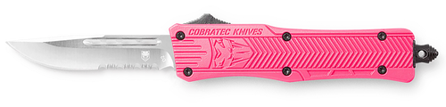 Cobratec Knives CTK-1 Small Folding Knife, Pink - SPKCTK1SDS