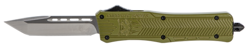 Cobratec Knives CTK-1 Medium OTF Tanto Folding Knife, OD Green - MODCTK1MTNS