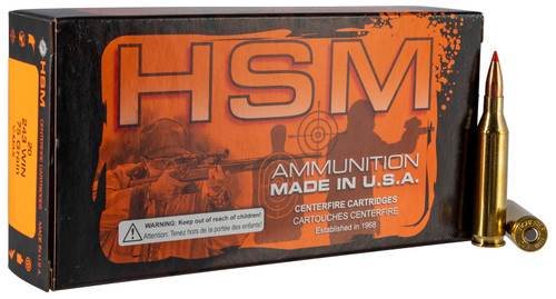 HSM Varmint 243 Win 75gr Hornady V-Max Rifle Ammo, 20/Box - 2432N