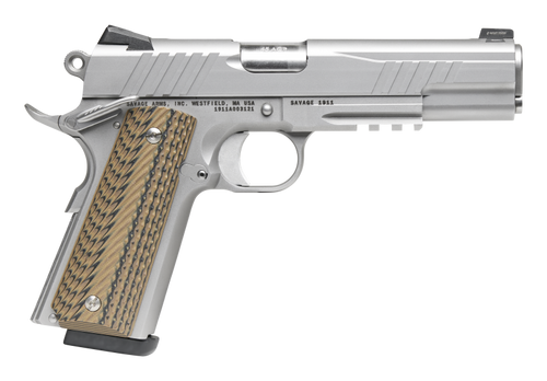 Savage 1911 Government .45 ACP 5" 8+1 Pistol, Stainless Steel - 67203