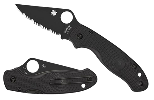 Spyderco Para 3 Lightweight Folding Knife, Black - C223PBBK