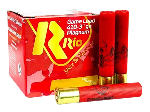 Rio Ammunition Plastic .410 Gauge 3" 11/16oz #8 Shot 25 Round Box - RCHV368