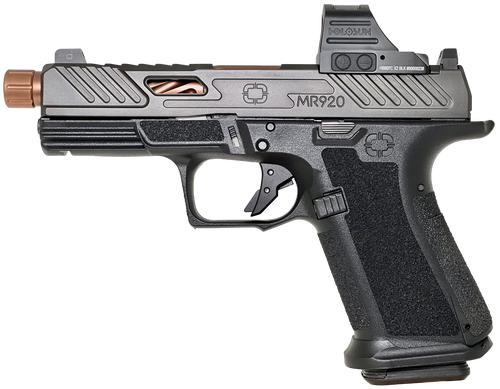 Shadow Systems MR920 Elite 9mm 4.5" 15+1 Striker-Fired Pistol, Black/Bronze - SS-1009H