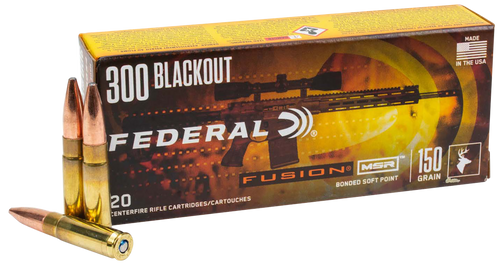 Federal Fusion Tipped 300 Blackout 190gr Polymer Tip Rifle Ammunition - F300BMSR3