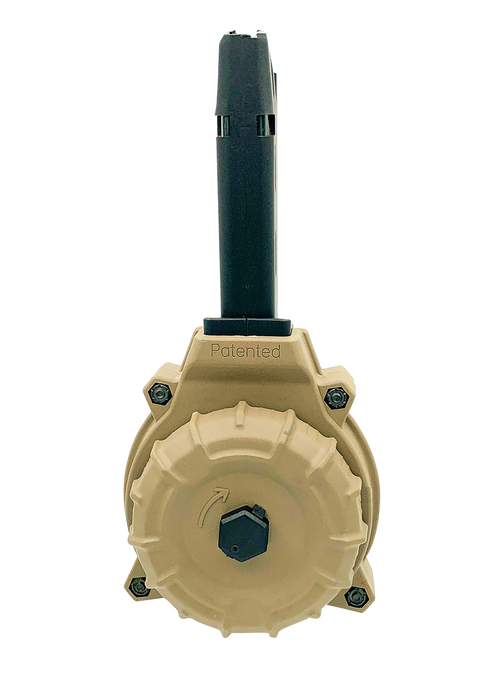 ProMag 9mm 50rd Drum Magazine for Glock 17/19, Flat Dark Earth - DRMA11-FDE