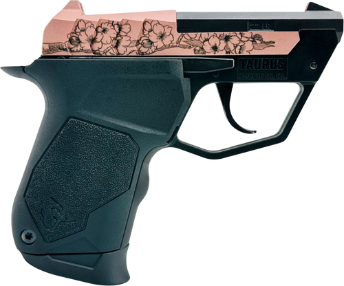 Taurus 22TUC 22 LR 2.5" 9+1 Micro-Compact Pistol, Black Cherry Blossom - 1-22TUC131-CB