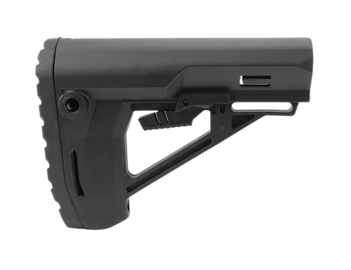 TacFire 6-Position Ranger Stock with Quick-Detach Sling Point, Black - MAR156R