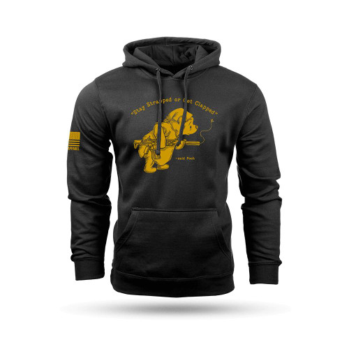 Nine Line Apparel Pooh Bear Hooded Sweatshirt Black - POOHBEAR-DT6100-BLACK-XL