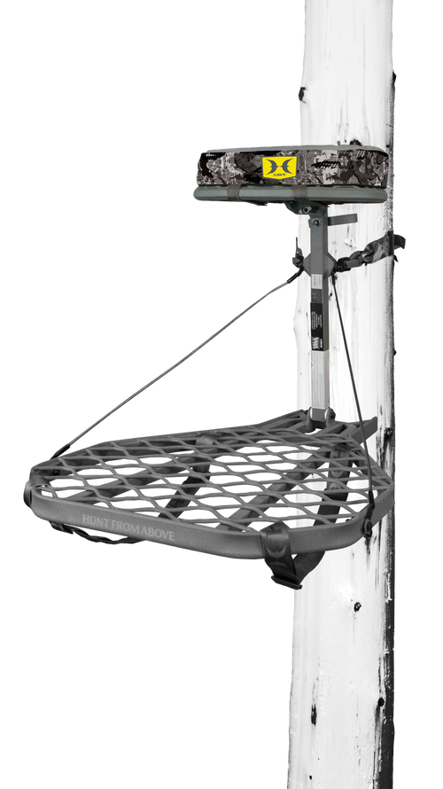 Hawk Helium XL Hang-On Tree Stand, Gray - HWKHF2021