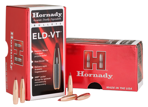 Hornady ELD-VT 22 Caliber 69gr Reloading Bullets - 22772