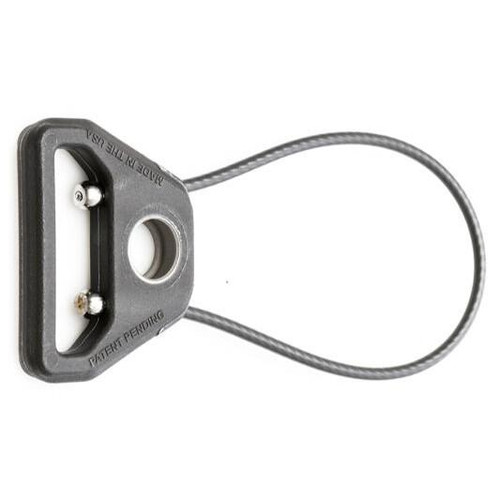 Blue Force Gear Molded Universal Wire Loop Sling Attachment Push Button 2.75" Black - UWL-PB-P-275-BK