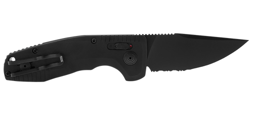 SOG SOG-TAC Auto Compact Folding Knife, Black - SOG-15-38-08
