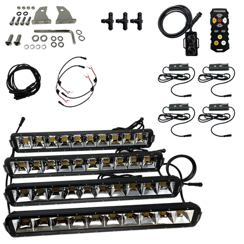 Foxpro Mud Cutter Light Kit, Black - MUDCT4KIT
