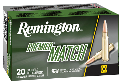 Remington Premier Match 223 Rem 52gr Boat Tail Hollow Point Rifle Ammo, 20/Box - 27682