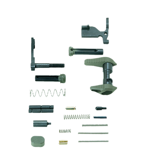 Timber Creek Outdoors AR Lower Parts Kit, OD Green Aluminum - ARLPKOD