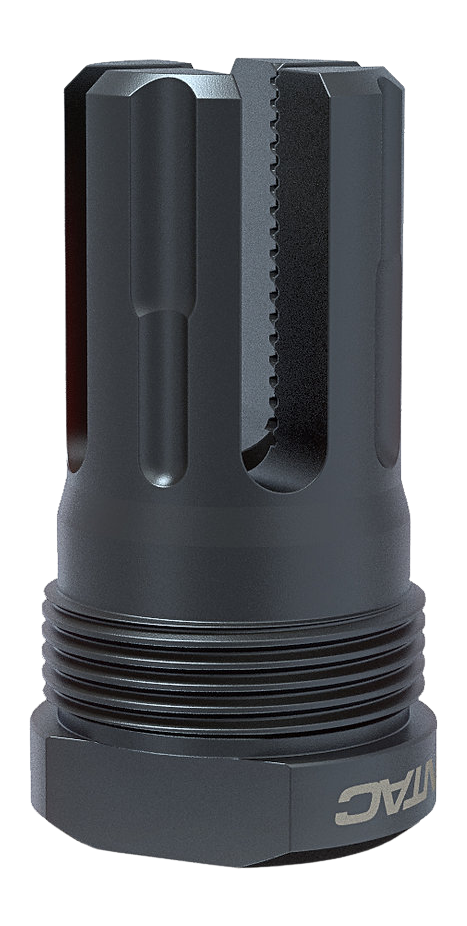 LanTac Lamprey Flash Hider 5.56 NATO 1/2x28 Plan B Hub Mount Short, Black QPQ - LAM-556FH-PBS