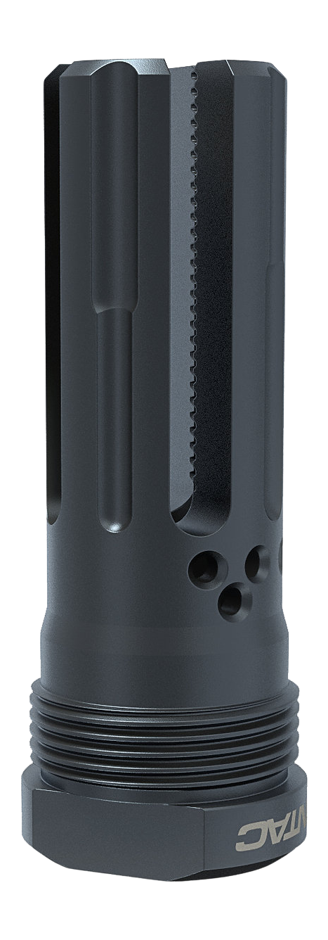 LanTac USA Lamprey Plan-B Flash Hider 5.56 NATO 1/2x28, Black - LAM-556FH-PBL