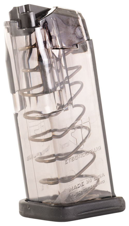 Elite Tactical Systems Group Glock 26 9mm 10rd Handgun Magazine, Carbon Smoke - SMKGLK26