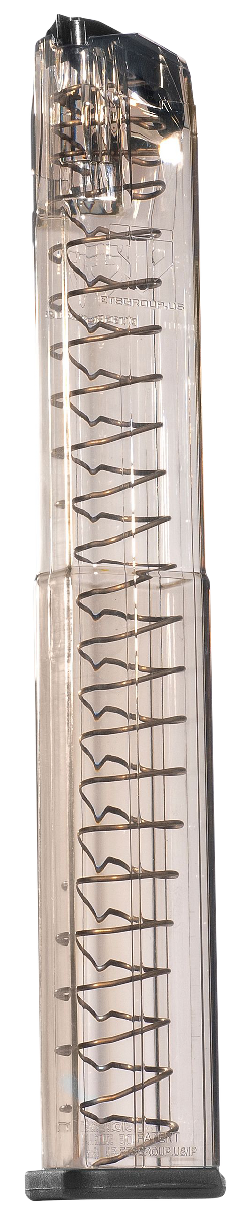 Elite Tactical Systems Group Glock 17/19/26/45 9mm 40rd Handgun Magazine, Carbon Smoke - SMKGLK1840