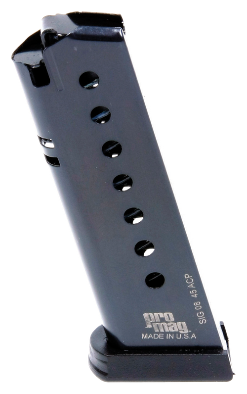ProMag SIG08 Sig Sauer P220 .45 ACP 8rd Handgun Magazine, Blued Steel - SIG08