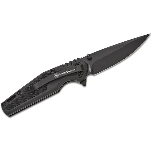 Smith & Wesson SWAT Assisted Folding Knife 3" Drop Point Blade Black - 1209513
